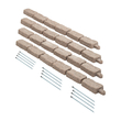 VEVOR Faux Stone Landscape Edging 46,2 x 2,2 in Garden Lawn Edge for Walkway