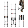 VEVOR Telescoping Ladder Stainless Steel Extension Step 16,5ft Portable Ladders