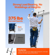 VEVOR Telescoping Ladder Stainless Steel Extension Step 8,5ft Portable Ladders