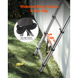 VEVOR Telescoping Ladder Stainless Steel Extension Step 8,5ft Portable Ladders