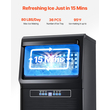 VEVOR Commercial Ice Maker Ανεξάρτητη Μηχανή Ντουλάπας 80lbs/24H 36 Ice Cubes
