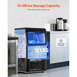 VEVOR Commercial Ice Maker Ανεξάρτητη Μηχανή Ντουλάπας 80lbs/24H 36 Ice Cubes