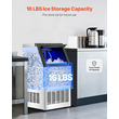 VEVOR Commercial Ice Maker Ανεξάρτητη Μηχανή Ντουλάπας 100lbs/24H 36 Ice Cubes