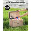 VEVOR Portable Cooler 16.5 QT Insulated Cooler 23 Can Capacity with Cup Holder