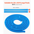 VEVOR Suction Pool Cleaner Ηλεκτρική σκούπα με 2 τροχούς για εσωτερική/επάνω πισίνα