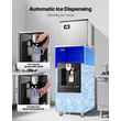 VEVOR 20 Lbs/Min Ice Dispenser 180 Lbs Storage Capacity Ice Bin for Ice Maker