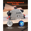 VEVOR Cordless Track Saw 5-1/2 in Plunge-Cut Saw Kit 20V Battery (Μόνο εργαλείο)