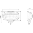 ΠΡΟΒΟΛΕΑΣ ΜΕ ΠΟΡΤΟΚΑΛΙ LED ΦΛΑΣ GLARE OVAL-PRO DEMON LINE 10>30V 51 LED 60W 3500lm 247x175x93mm LAMPA - 1 ΤΕΜ.