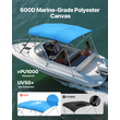 VEVOR 4 Μπλούζες μπιμίνι Boat Bow 96"Lx(85"-90")Π x 54"H Τέντα κουβούκλιο Pacific Blue