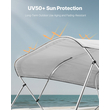 VEVOR 4 Μπλούζες Μπιμίνι Bow Bow 96"Lx(91"-96")W Ανταλλακτικό πάνω μέρος τέντας ανοιχτό γκρι