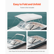 VEVOR 4 Μπλούζες Μπιμίνι Bow Bow 96"Lx(91"-96")W Ανταλλακτικό πάνω μέρος τέντας ανοιχτό γκρι