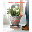 VEVOR Κάδος απορριμμάτων Dolly with Wheels 15-22,8 σε ρυθμιζόμενο στρογγυλό έπιπλο Dolly
