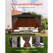 Κουρτίνα απορρήτου VEVOR Gazebo 10&#039; x 10&#039; x 6,9&#039; Αδιάβροχες κουρτίνες Gazebo Coffee