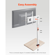 Βάση τηλεόρασης VEVOR Rolling TV Cart για φορητή τηλεόραση, χωρητικότητα έως 45 κιλά για οθόνες 32-70 ιντσών