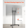 Βάση τηλεόρασης VEVOR Rolling TV Cart για φορητή τηλεόραση, χωρητικότητα έως 88 λίβρες για οθόνες 32-65 ιντσών