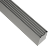 GLOBOSTAR® ALP-LINEAR BRIGHTRAIL 61776-3M Επιφανειακό / Κρεμαστό Προφίλ Αλουμινίου με Λευκό Γαλακτερό Πατητό Κάλυμμα για Ταινίες LED IP20 - Γκρι Ανθρακί Ματ - Μ300 x Π5 x Υ7.5cm