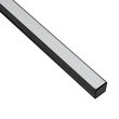 GLOBOSTAR® ALP-LINEAR GLOWTRACK 61797-3M Επιφανειακό Προφίλ Αλουμινίου με Λευκό Γαλακτερό Πατητό Κάλυμμα για Ταινίες LED IP20 - Μαύρο Ματ - Μ30 x Π2 x Υ2cm - Πακέτο 5 Τεμαχίων