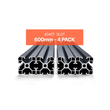 VEVOR 4PCS 23,6 in (600 mm) T Slot 4040 Aluminium Extrusion Anodized Linear Rail