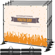 4 τμχ 8&#039; Διαφημιστικό σετ με στάμπα banner 54" έως 96" Display Trade Potable