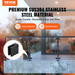 VEVOR Glass Clamp 40 PCS Τετράγωνο στήριγμα κιγκλιδώματος για 0,31 "-0,47" Γυάλινο μαύρο