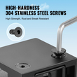VEVOR Glass Clamp 40 PCS Τετράγωνο στήριγμα κιγκλιδώματος για 0,31 "-0,47" Γυάλινο μαύρο