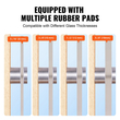 VEVOR Glass Clamp 10 PCS Τετράγωνο στήριγμα κιγκλιδώματος για 0,31 "-0,62" γυαλί ασημί