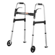 VEVOR Folding Walker Aluminium Mobility Walker Aid με ρυθμιζόμενο ύψος και τροχό