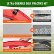 Δίχτυ VEVOR Golf Chipping Net, Pop Up Golf Practice Net, Φορητό Indoor Outdoor Home Golf Hotting Aid Net with Target and Carry Bag, for Backyard Driving Training Swing, Gift for Men, Golf Lover, Red