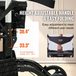 VEVOR 2 σε 1 Rollator Walker & Transport Chair για ηλικιωμένους, Αναδιπλούμενο Rolling Walker Combo & Footrests, Ελαφρύς περιπατητής κινητικότητας αλουμινίου με ρυθμιζόμενη λαβή, τροχοί παντός εδάφους, 136 kg