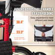 VEVOR 2 σε 1 Rollator Walker & Transport Chair για ηλικιωμένους, Αναδιπλούμενο Rolling Walker Combo & Footrests, Ελαφρύς περιπατητής κινητικότητας αλουμινίου με ρυθμιζόμενη λαβή, τροχοί παντός εδάφους, 136 kg