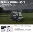 Περίβλημα VEVOR Golf Cart, 600D Polyester Driving Condition με διαφανή παράθυρα 4 όψεων, 2 Passenger Club Car Καλύμματα Universal Ταιριάζει στα περισσότερα καρότσια επωνυμίας, αντηλιακό και ανθεκτικό στη σκόνη κάλυμμα εξωτερικού καροτσιού