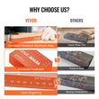 VEVOR Setup Blocks Woodworking Height Gauge Set 16PCS Ράβδοι ρύθμισης ακριβείας