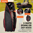 VEVOR Golf Club τσάντα ταξιδιού Κάλυμμα θήκης αποσκευών Golf με ρόδες 1800D Oxford