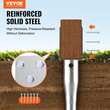 VEVOR No Dig Ground Anchor, 1 Pack 3,94 x 2,76 x 27,56 in DIY Screw in Post Stake, Περιλαμβάνει 6 Lag Bots & ένα Rebar, U-Shape Heavy Duty Steel Stand, Ιδανικό για στύλους γραμματοκιβωτίου και στύλους φράχτη