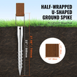 VEVOR No Dig Ground Anchor, 1 Pack 3,94 x 2,76 x 27,56 in DIY Screw in Post Stake, Περιλαμβάνει 6 Lag Bots & ένα Rebar, U-Shape Heavy Duty Steel Stand, Ιδανικό για στύλους γραμματοκιβωτίου και στύλους φράχτη