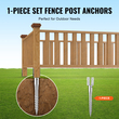 VEVOR No Dig Ground Anchor, 1 Pack 3,94 x 2,76 x 27,56 in DIY Screw in Post Stake, Περιλαμβάνει 6 Lag Bots & ένα Rebar, U-Shape Heavy Duty Steel Stand, Ιδανικό για στύλους γραμματοκιβωτίου και στύλους φράχτη