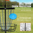 Καλάθι γκολφ VEVOR Disc Golf, Φορητός δίσκος γκολφ με 24 αλυσίδες, Στόχος γκολφ για ασκήσεις από χάλυβα βαρέως τύπου, Καλάθι γηπέδου γκολφ δίσκου εσωτερικού & εξωτερικού χώρου, Εξοπλισμός βάσης καλαθιού γκολφ δίσκου, μαύρο