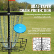 Καλάθι Γκολφ VEVOR Disc Golf, Φορητή οπή γκολφ με 24 αλυσίδες, καλάθι γηπέδου γκολφ για πρακτική άσκηση από χάλυβα, σετ καλάθι γκολφ για εσωτερικούς και εξωτερικούς χώρους με τσάντα μεταφοράς & 6 δίσκους, μαύρο