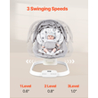 VEVOR Baby Swing για Βρέφη 3 Ταχύτητες 3 Θέσεις Καθισμάτων Τηλεχειριστήριο Bluetooth
