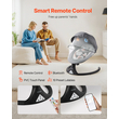 VEVOR Baby Swing για βρέφη 5 ταχυτήτων 3 θέσεων καθισμάτων Τηλεχειριστήριο Bluetooth