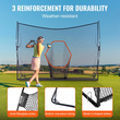 VEVOR Golf Practice Hitting Net, τεράστιο δίχτυ γκολφ 10,8x7ft, Προσωπική εμβέλεια οδήγησης για εσωτερική χρήση σε εξωτερικούς χώρους, φορητό οικιακό βοήθημα γκολφ με πλαίσιο Target/Fiberglass/Carry Bag, Δώρο για άνδρες, Λάτρεις του γκολφ
