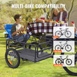 VEVOR Bike Cargo Trailer, χωρητικότητα 72,5 kg, βαρέως τύπου καρότσι ποδηλάτου, αναδιπλούμενη συμπαγής αποθήκευση & γρήγορη απελευθέρωση με γενικό κοτσαδόρο, τροχοί 40,6 cm, ασφαλείς ανακλαστήρες, χωράει σε τροχούς ποδηλάτου 558,8-711,2 mm