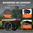 VEVOR Bike Cargo Trailer, χωρητικότητα φορτίου 88 lbs, βαρέως τύπου καρότσι ποδηλάτου, αναδιπλούμενος συμπαγής χώρος αποθήκευσης με γενικό κοτσαδόρο, αδιάβροχο κάλυμμα, τροχοί 16", ασφαλείς ανακλαστήρες, χωράει σε τροχούς ποδηλάτου 24"-28