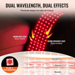 VEVOR Red Light Therapy Belt for Waist 660&850nm Red Light Therapy Pad 105 LED