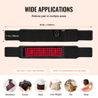VEVOR Red Light Therapy Belt for Waist 660&850nm Red Light Therapy Pad 105 LED