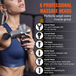 VEVOR Πιστόλι μασάζ Deep Tissue Percussion Muscle Massager με 5 ταχύτητες 6 κεφαλές