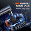 VEVOR Πιστόλι μασάζ Deep Tissue Percussion Muscle Massager με 4 ταχύτητες 4 κεφαλές