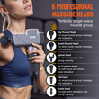 VEVOR Πιστόλι μασάζ Deep Tissue Percussion Muscle Massager με 8 ταχύτητες 6 κεφαλές