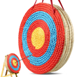 VEVOR Archery Target, 5 Layers 20" Arrow Target, Traditional Solid Straw Στρογγυλό τόξο σκοποβολής στόχου τοξοβολίας, Χειροποίητος στόχος βέλους, χρωματιστός στόχος σχοινιού για εξάσκηση σκοποβολής για κυνήγι στην πίσω αυλή