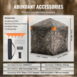 VEVOR Hunting Blind 288° See Through Ground Blind 4 Windows Mesh για 6-7 άτομα